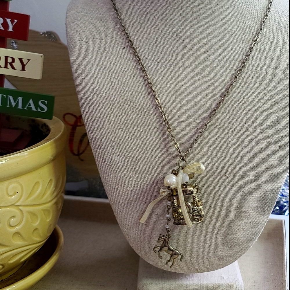 Horse & Carousel 🎠 Long Fashion Necklace